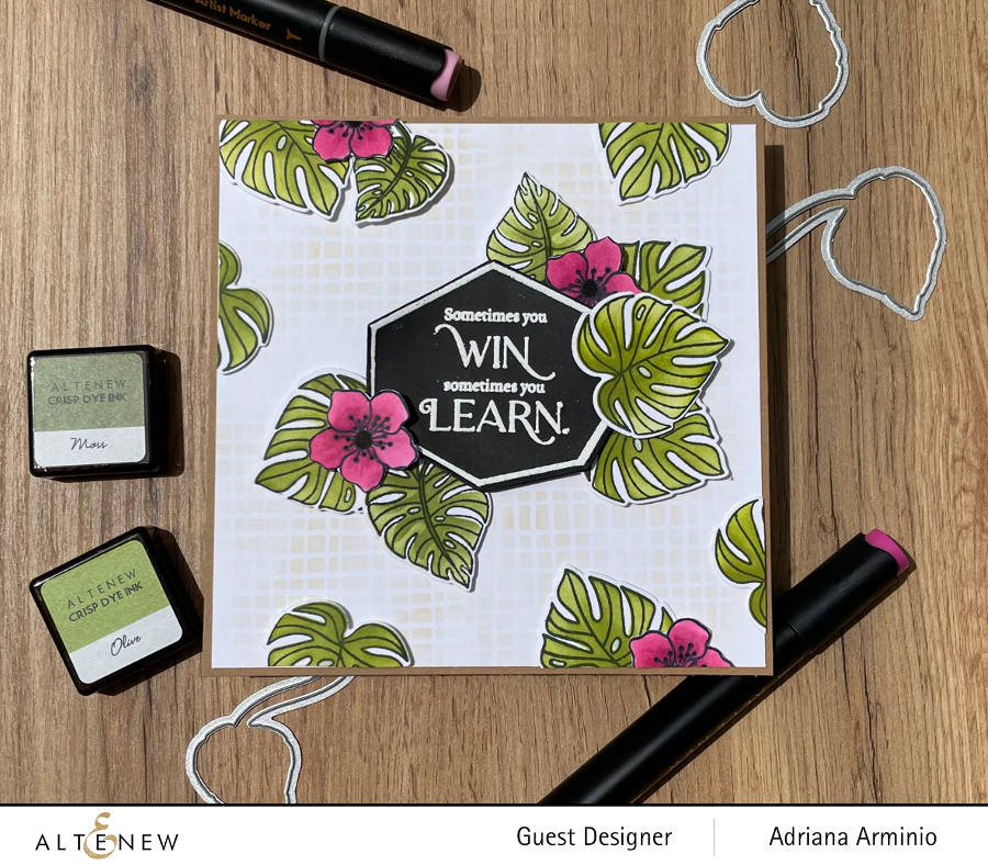 Stamp & Die & Stencil Bundle Monsteras And Quotes