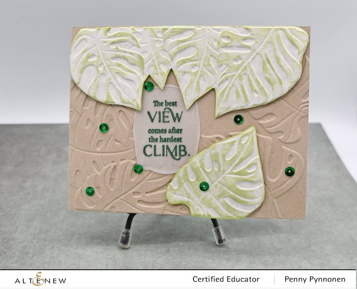 Stamp & Die & Stencil Bundle Monsteras And Quotes