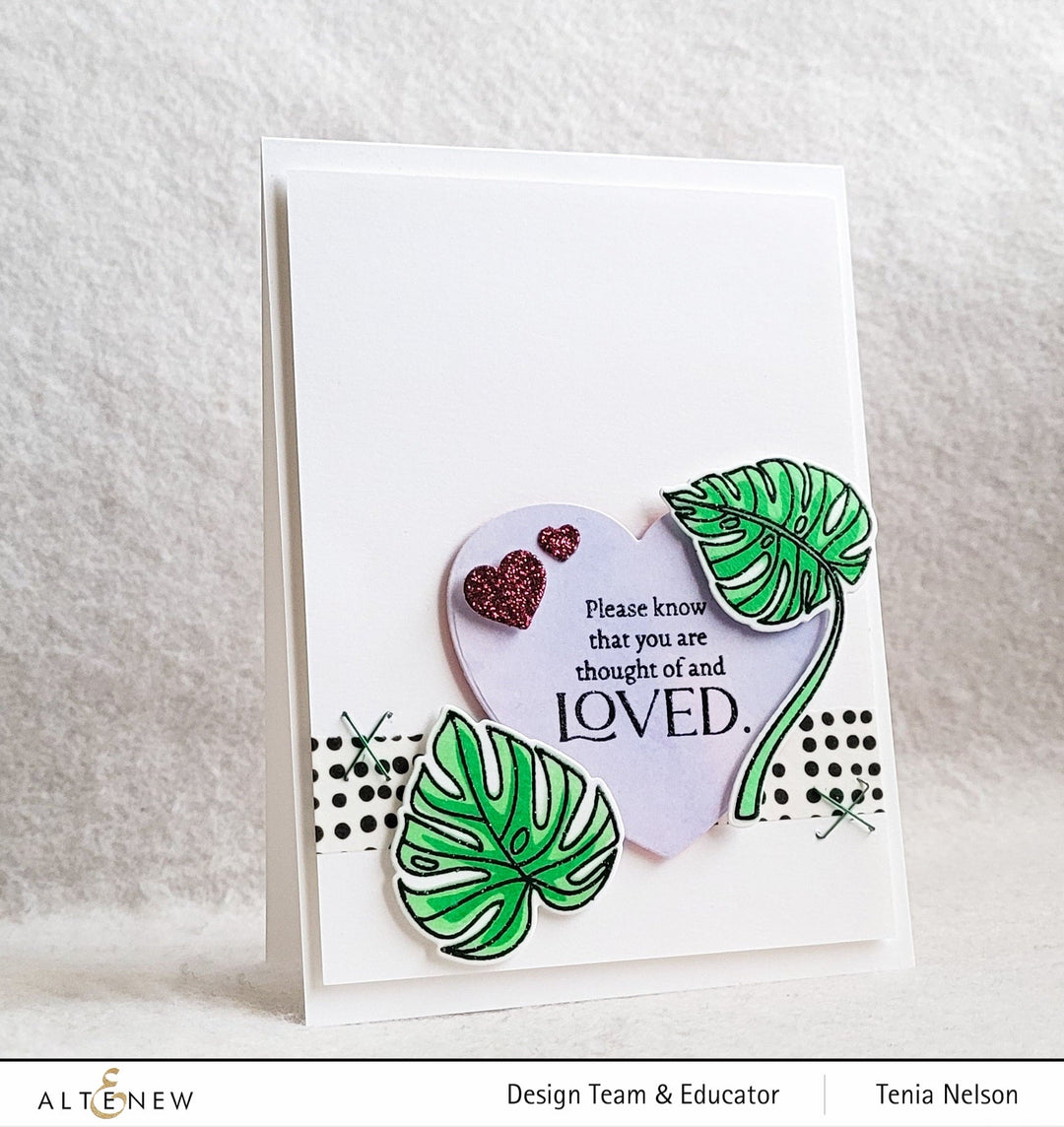 Stamp & Die & Stencil Bundle Monsteras And Quotes