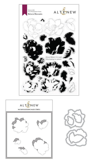 Stamp & Die & Stencil Bundle Nature Blossoms