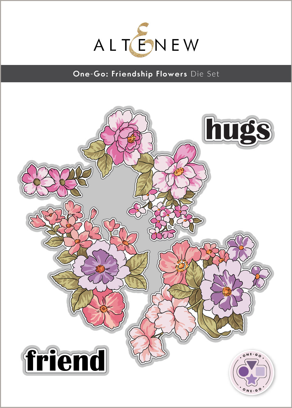 Stamp & Die & Stencil Bundle One-Go: Friendship Flowers