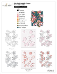 Stamp & Die & Stencil Bundle One-Go: Friendship Flowers