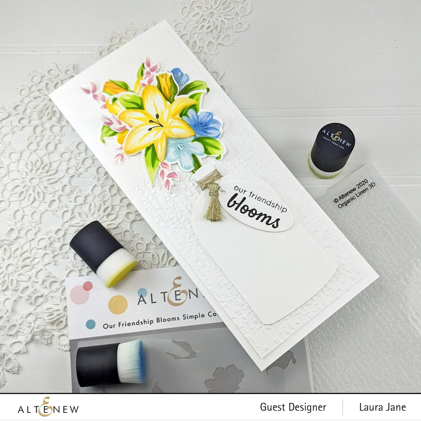 Stamp & Die & Stencil Bundle Our Friendship Blooms