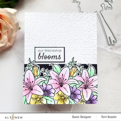 Stamp & Die & Stencil Bundle Our Friendship Blooms