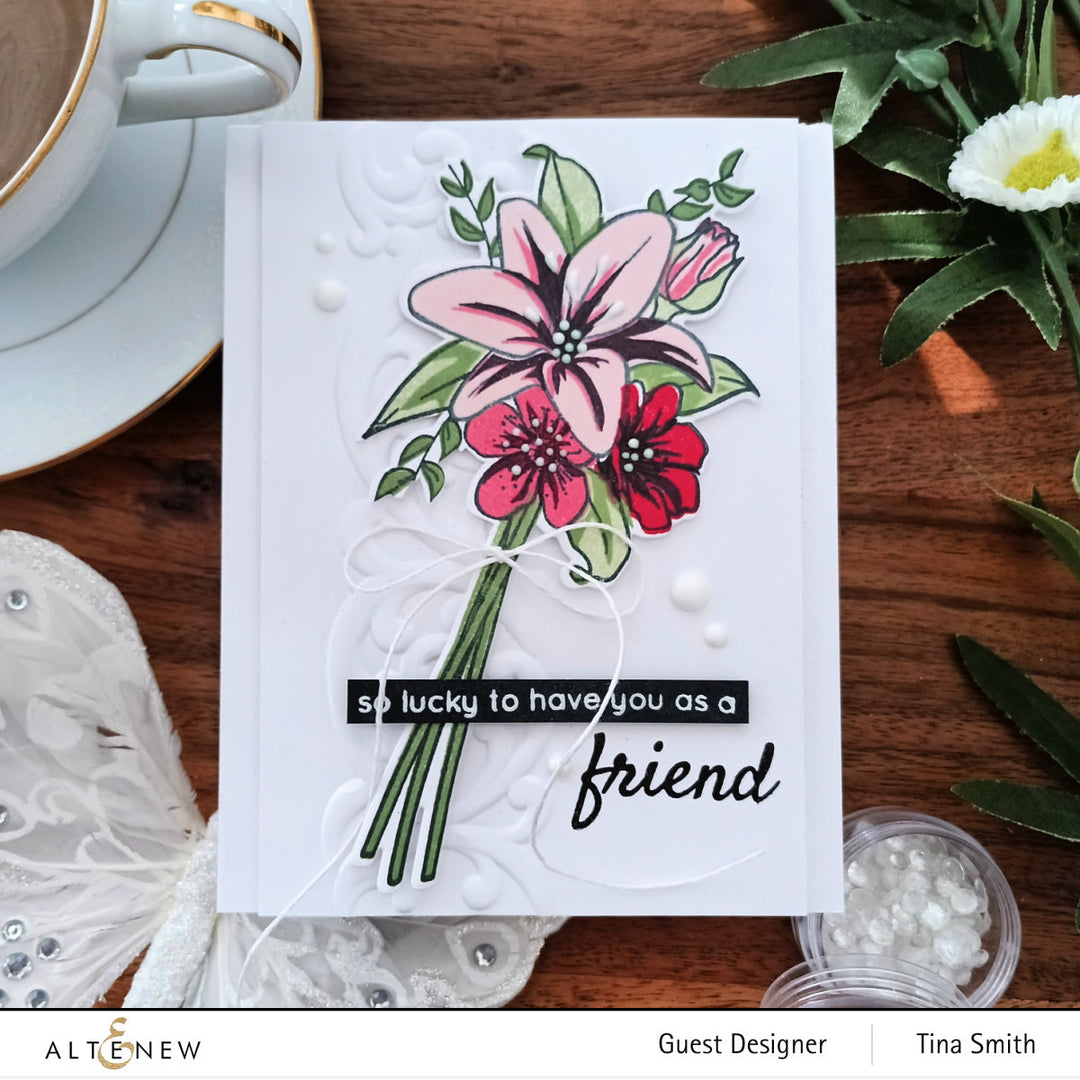 Stamp & Die & Stencil Bundle Our Friendship Blooms