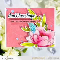 Stamp & Die & Stencil Bundle Peony & Lilac Swag