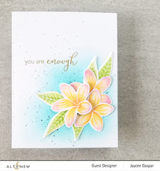 Stamp & Die & Stencil Bundle Playful Plumeria
