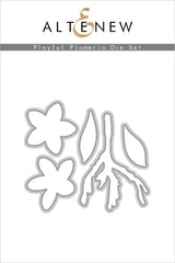Stamp & Die & Stencil Bundle Playful Plumeria