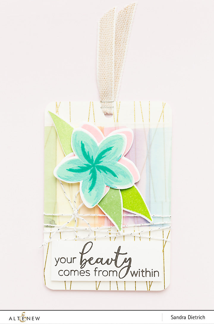 Stamp & Die & Stencil Bundle Playful Plumeria