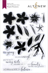 Stamp & Die & Stencil Bundle Playful Plumeria