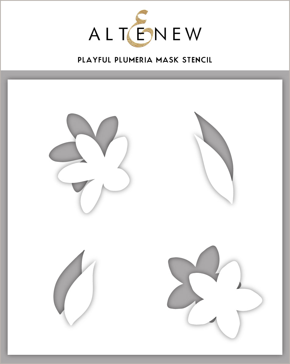 Stamp & Die & Stencil Bundle Playful Plumeria
