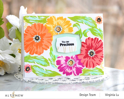 Stamp & Die & Stencil Bundle Precious Blooms