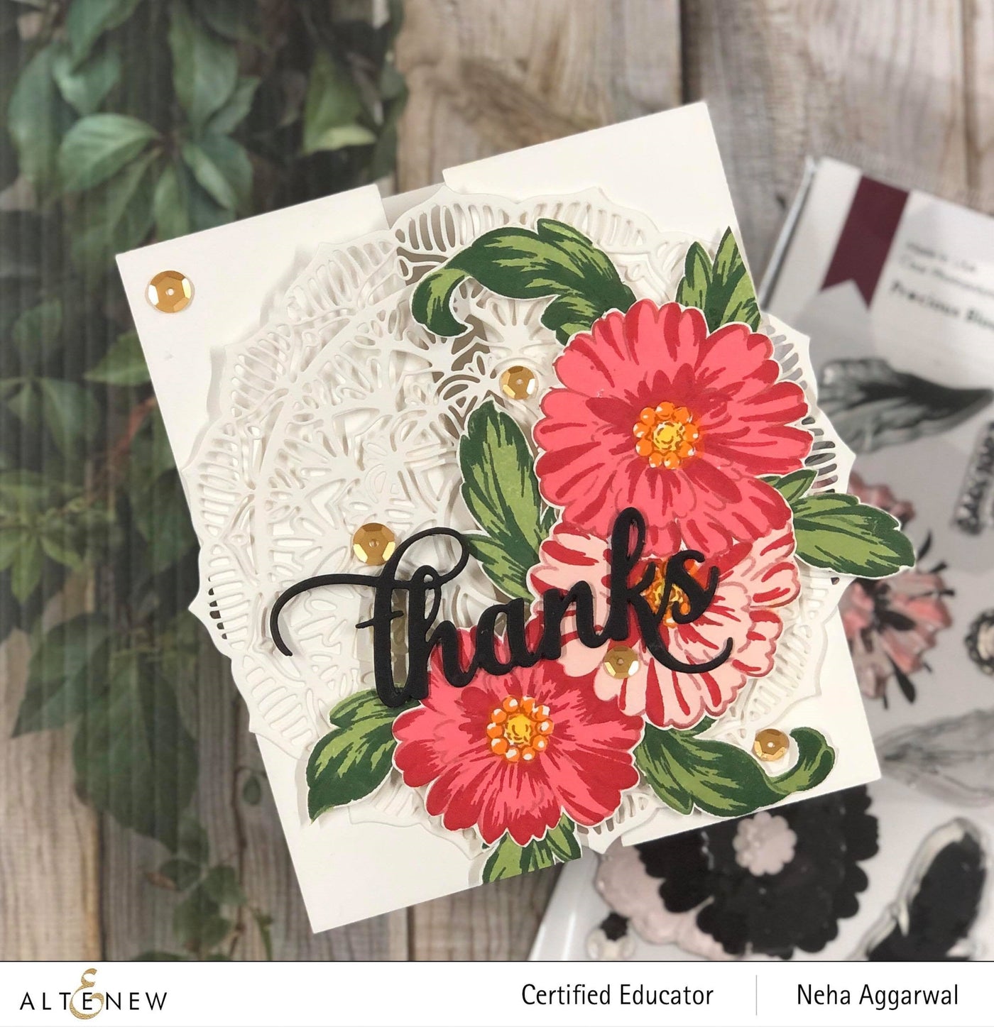 Stamp & Die & Stencil Bundle Precious Blooms