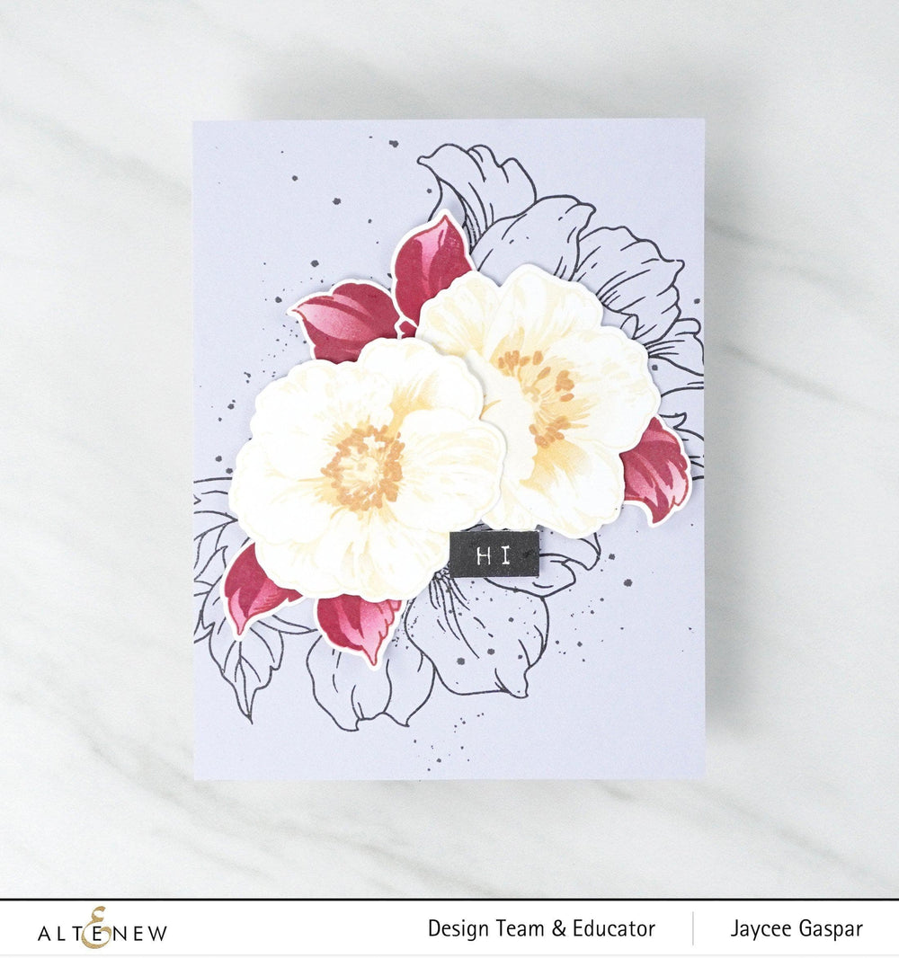 Stamp & Die & Stencil Bundle Queen Anemone