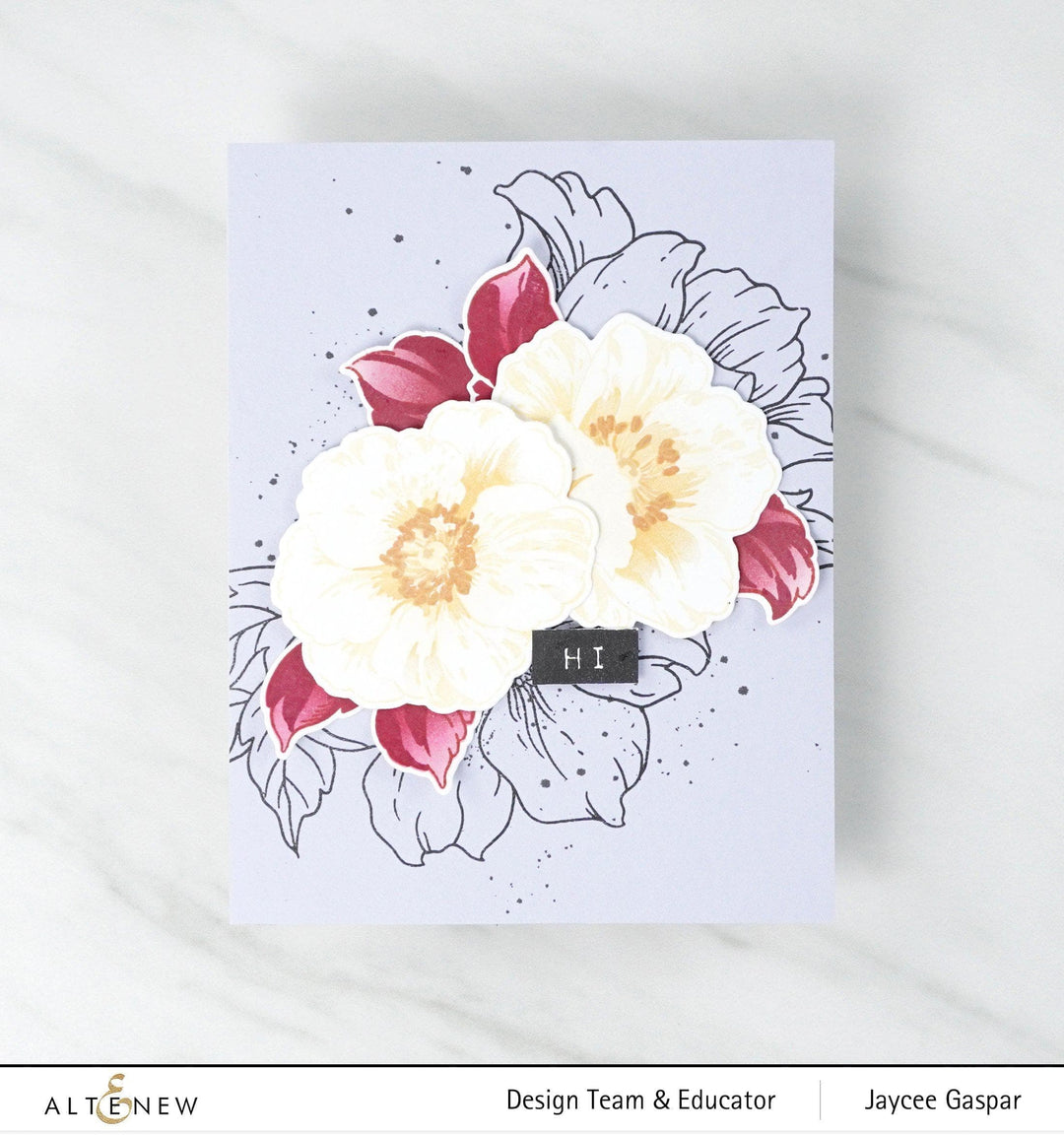 Stamp & Die & Stencil Bundle Queen Anemone
