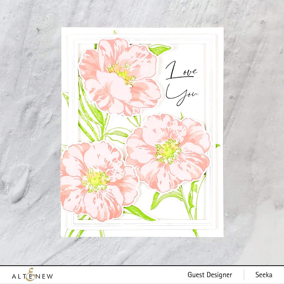 Stamp & Die & Stencil Bundle Queen Anemone
