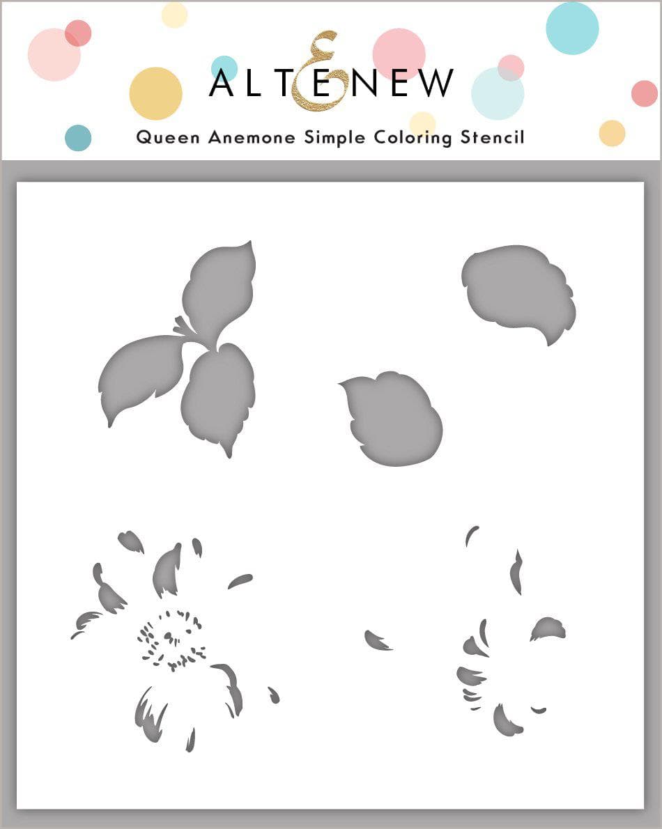 Stamp & Die & Stencil Bundle Queen Anemone