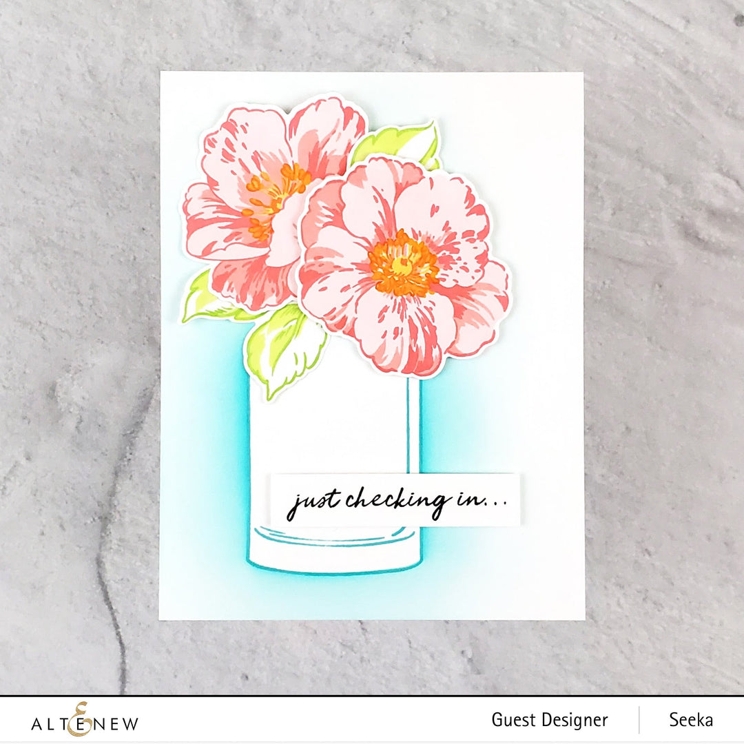 Stamp & Die & Stencil Bundle Queen Anemone