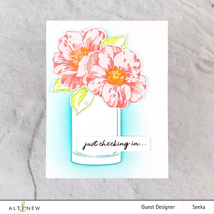 Stamp & Die & Stencil Bundle Queen Anemone