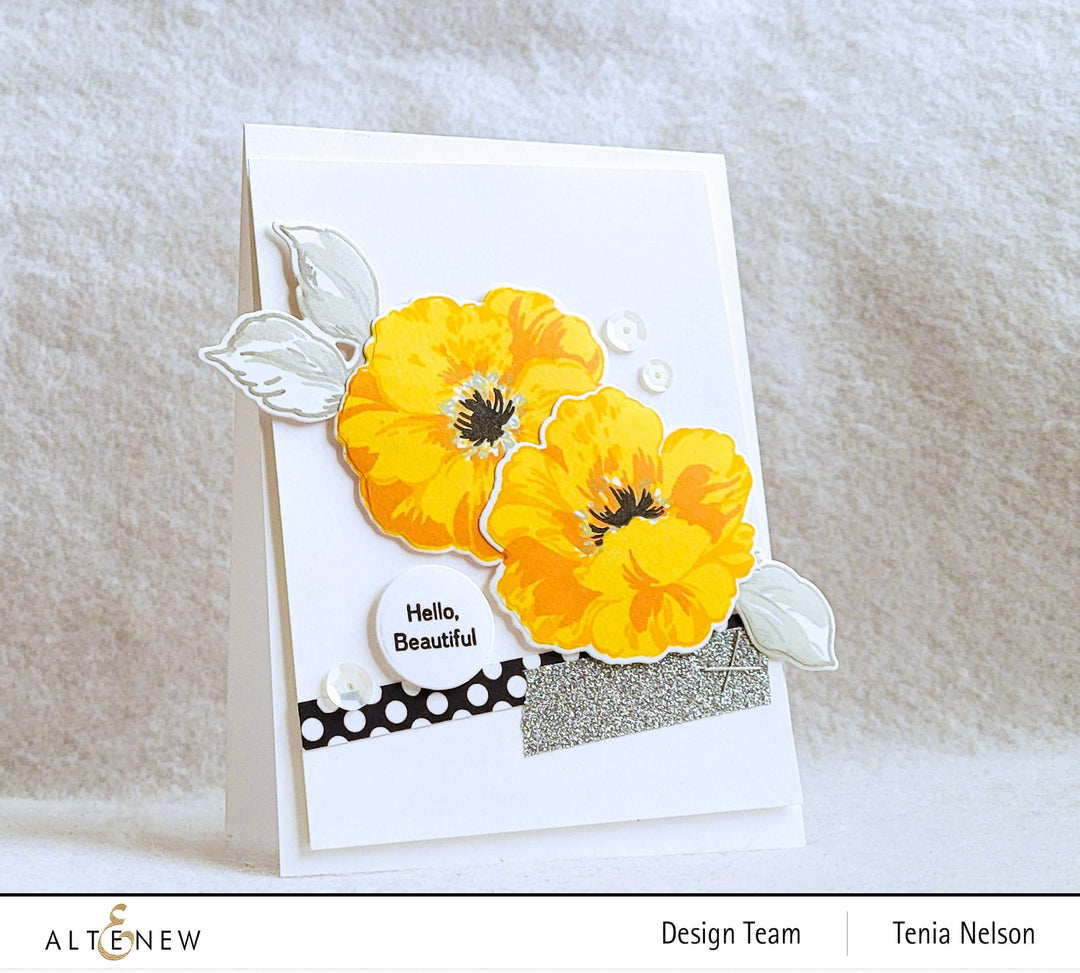 Stamp & Die & Stencil Bundle Queen Anemone