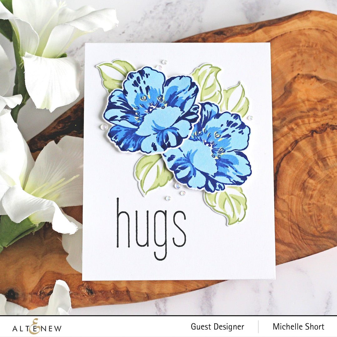 Stamp & Die & Stencil Bundle Queen Anemone