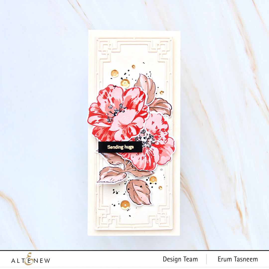 Stamp & Die & Stencil Bundle Queen Anemone