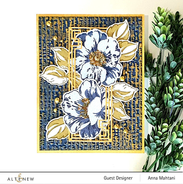 Stamp & Die & Stencil Bundle Queen Anemone