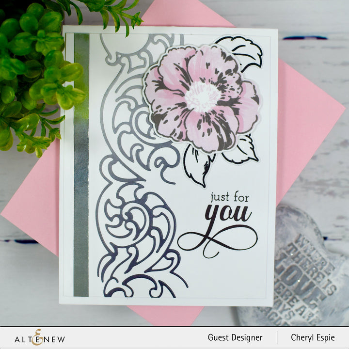 Stamp & Die & Stencil Bundle Queen Anemone