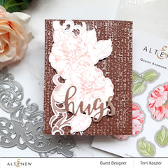 Stamp & Die & Stencil Bundle Queen Anemone
