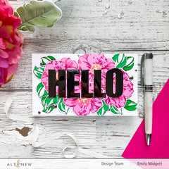 Stamp & Die & Stencil Bundle Queen Anemone