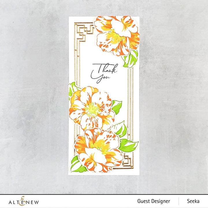 Stamp & Die & Stencil Bundle Queen Anemone