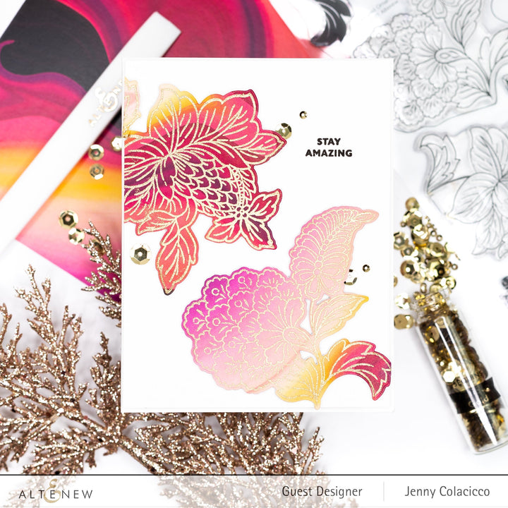 Stamp & Die & Stencil Bundle Scalloped Ornaments