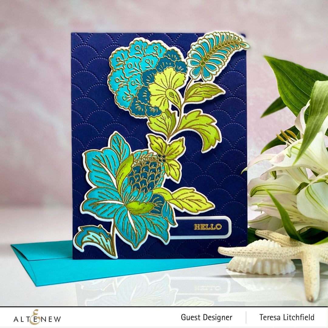 Stamp & Die & Stencil Bundle Scalloped Ornaments