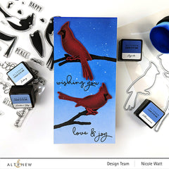 Stamp & Die & Stencil Bundle Season's Tweetings