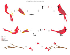 Stamp & Die & Stencil Bundle Season's Tweetings