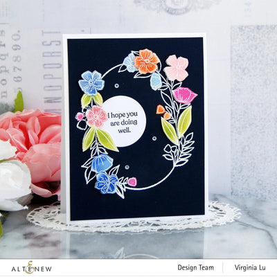 Stamp & Die & Stencil Bundle Sentimental Florals