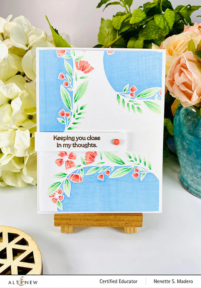 Stamp & Die & Stencil Bundle Sentimental Florals