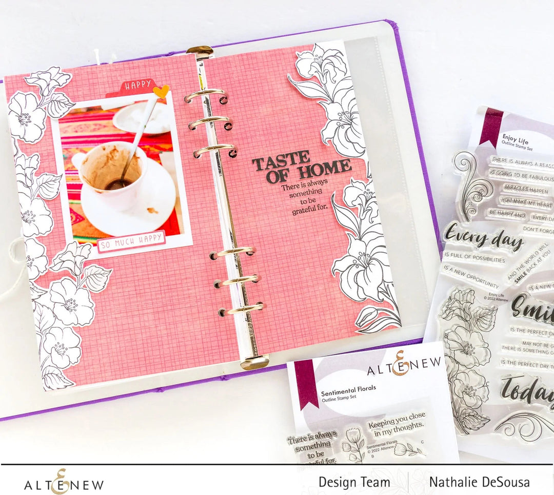 Stamp & Die & Stencil Bundle Sentimental Florals