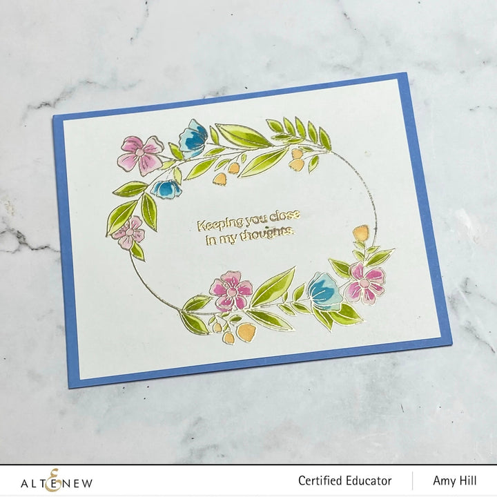 Stamp & Die & Stencil Bundle Sentimental Florals