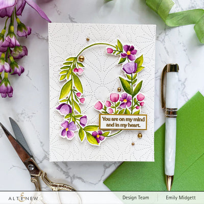 Stamp & Die & Stencil Bundle Sentimental Florals