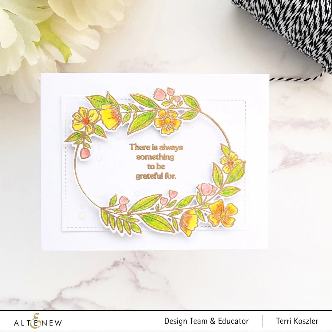 Stamp & Die & Stencil Bundle Sentimental Florals