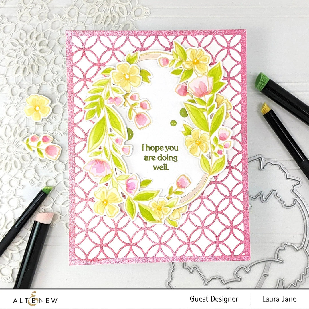 Stamp & Die & Stencil Bundle Sentimental Florals