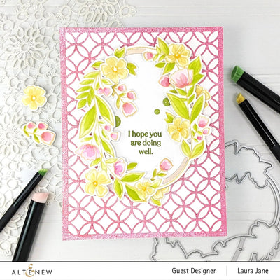 Stamp & Die & Stencil Bundle Sentimental Florals