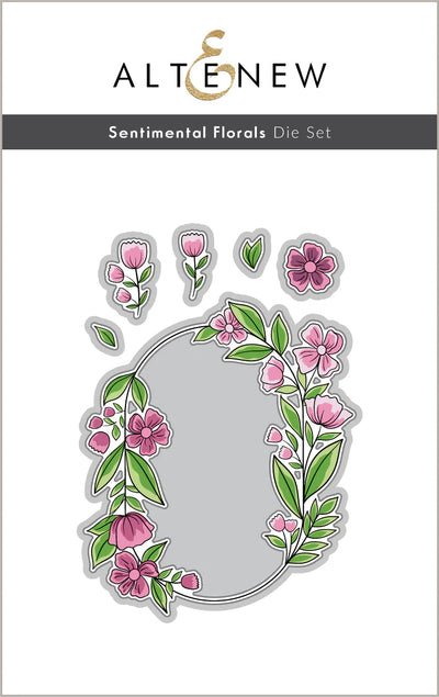 Stamp & Die & Stencil Bundle Sentimental Florals