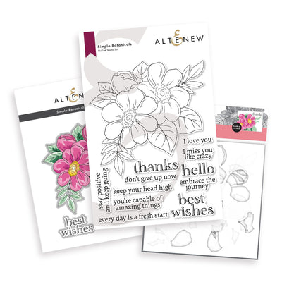 Stamp & Die & Stencil Bundle Simple Botanicals