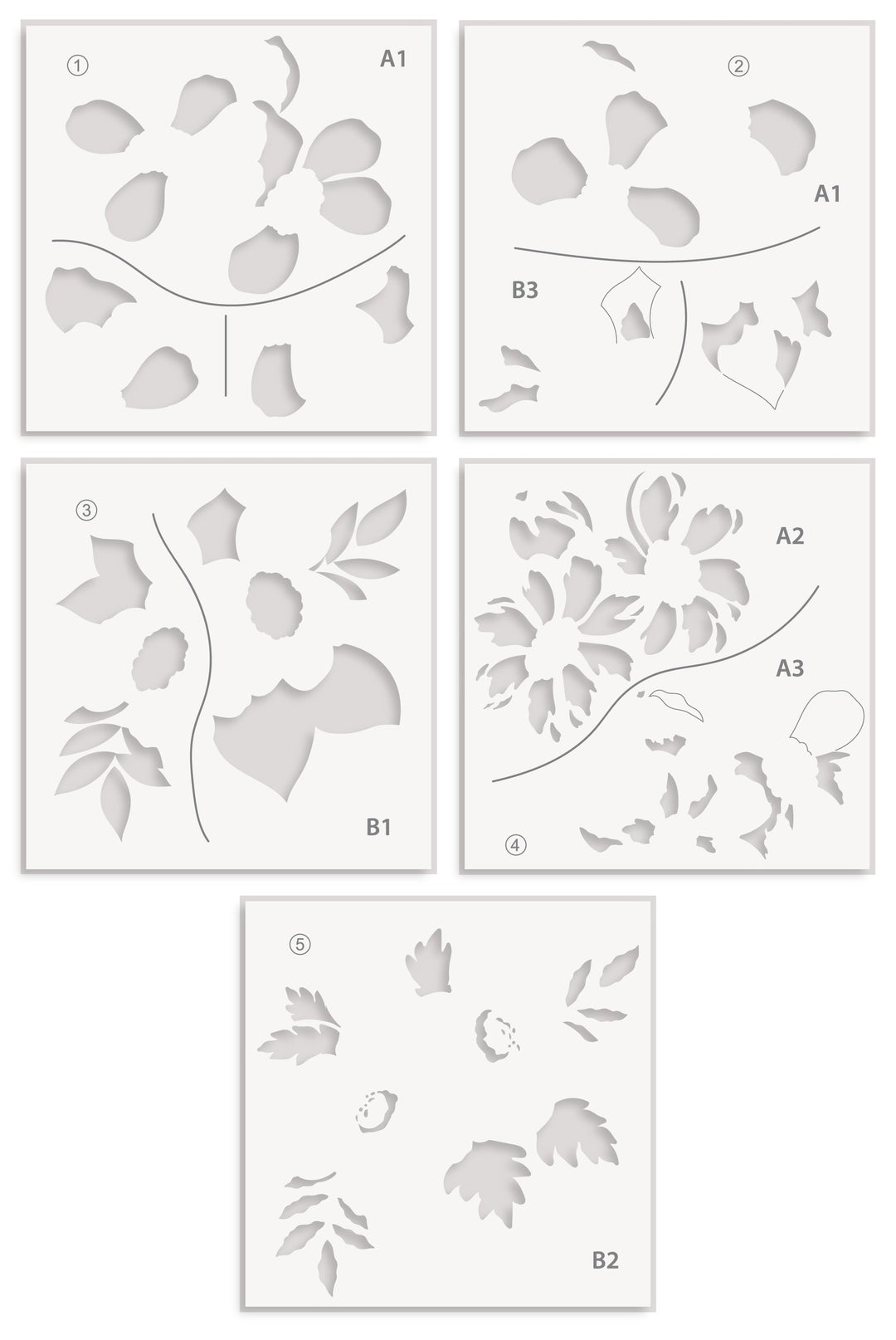 Stamp & Die & Stencil Bundle Simple Botanicals