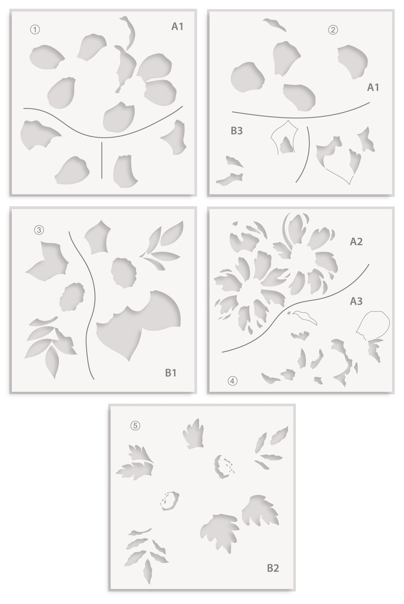 Stamp & Die & Stencil Bundle Simple Botanicals