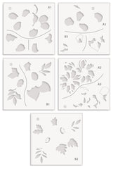 Stamp & Die & Stencil Bundle Simple Botanicals