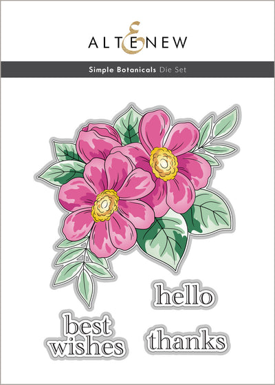 Stamp & Die & Stencil Bundle Simple Botanicals