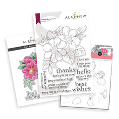 Stamp & Die & Stencil Bundle Simple Botanicals